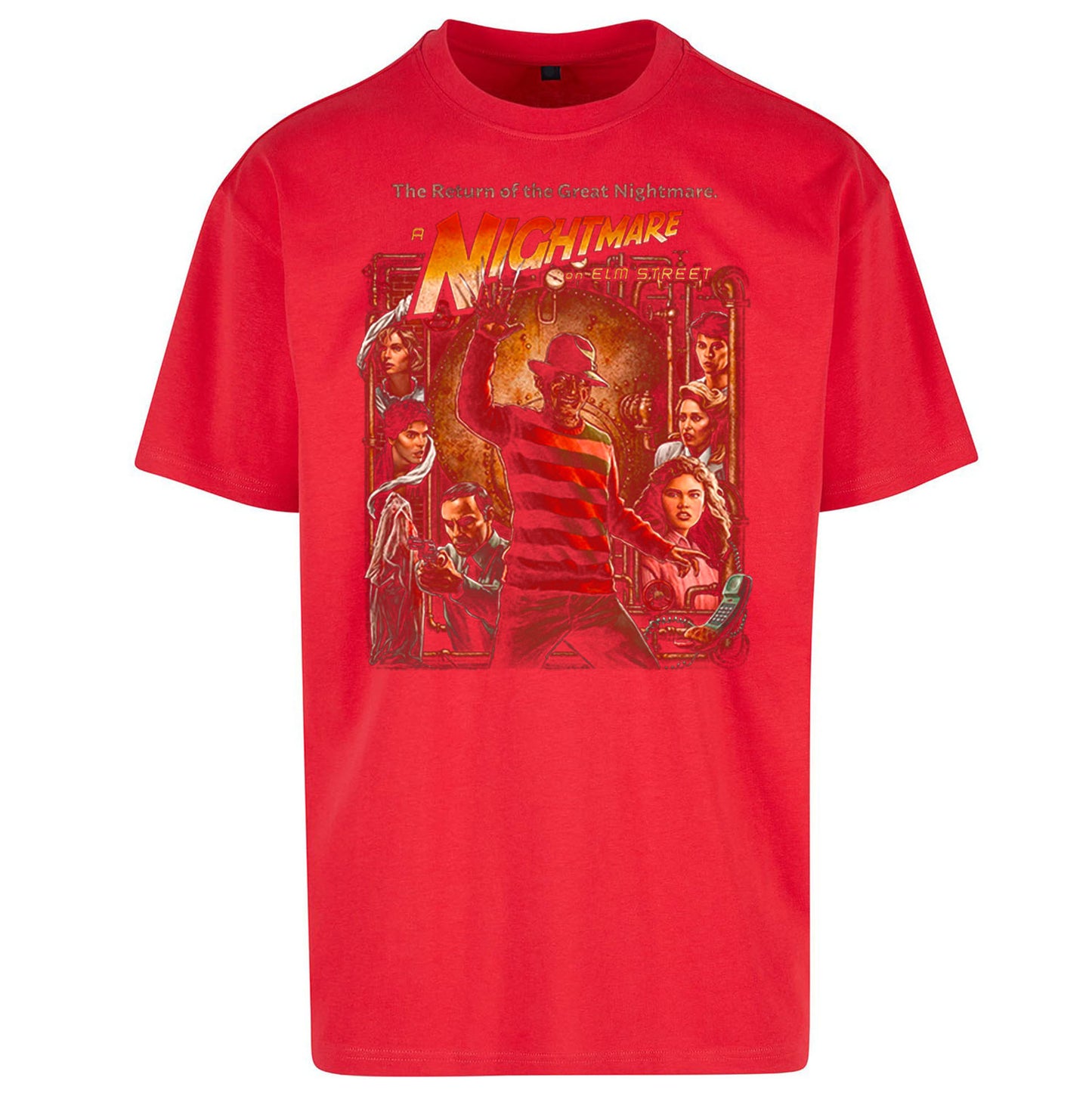 1 2 Freddy's Coming For You Oversized T Shirt 