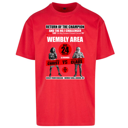 Jesus Christ Vs Santa Claus Oversized T Shirt 