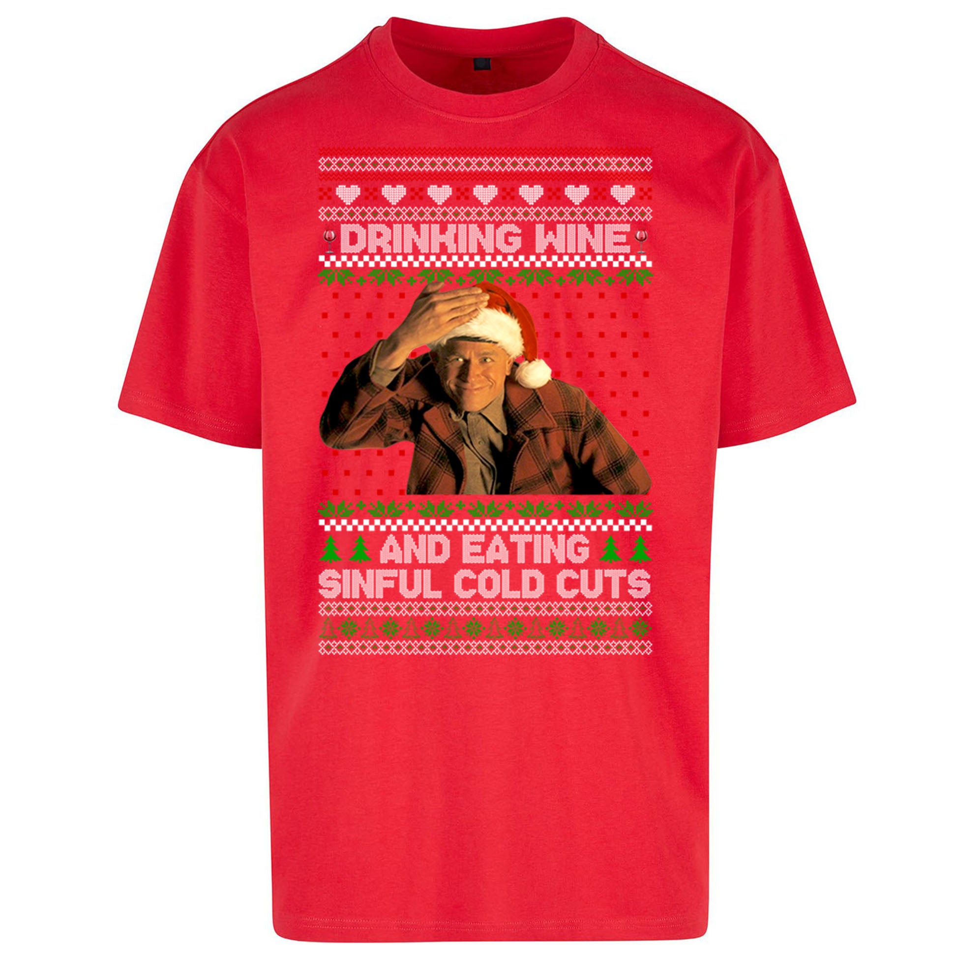 Ed Gein Wine Christmas Oversized T Shirt