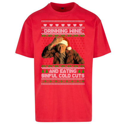 Ed Gein Wine Christmas Oversized T Shirt
