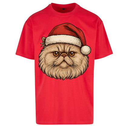Persian Cat Christmas Oversized T Shirt