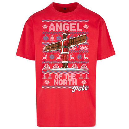 Angel Of The North Pole Christmas Oversized T Shirt