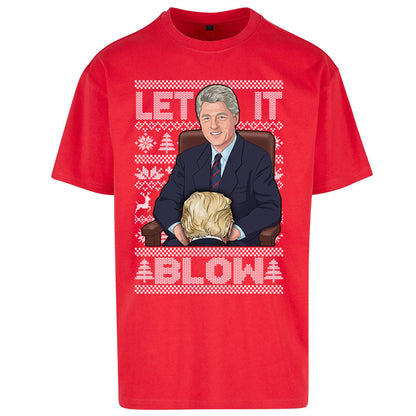 Bill Clinton Christmas Oversized T Shirt 
