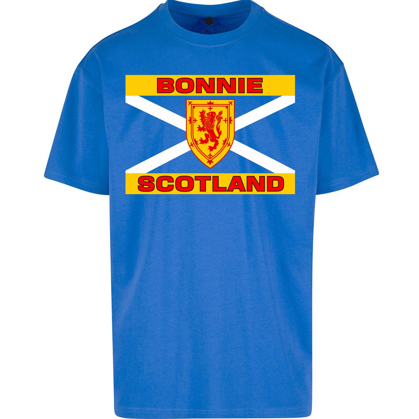 Bonnie Scotland Football Flag Oversized T Shirt