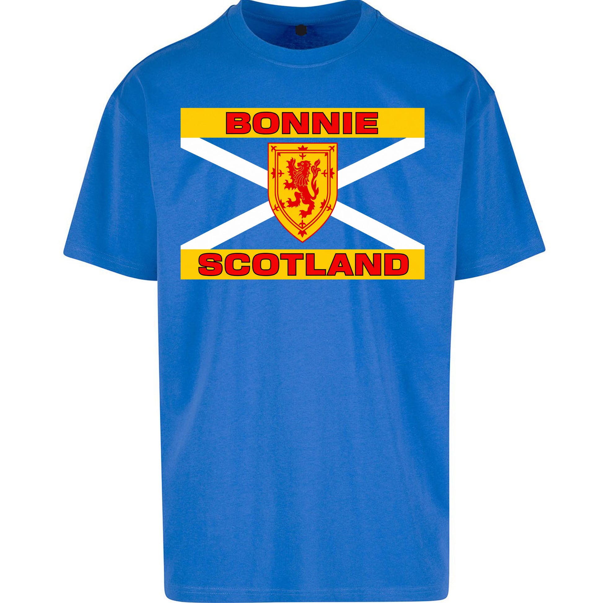 Bonnie Scotland Football Flag Oversized T Shirt