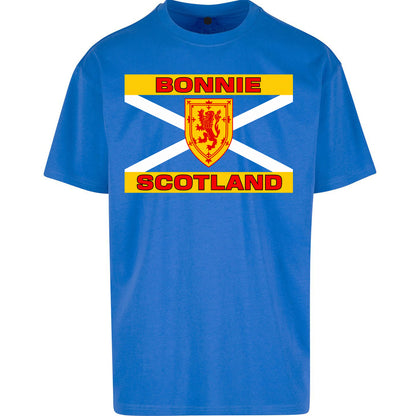 Bonnie Scotland Football Flag Oversized T Shirt