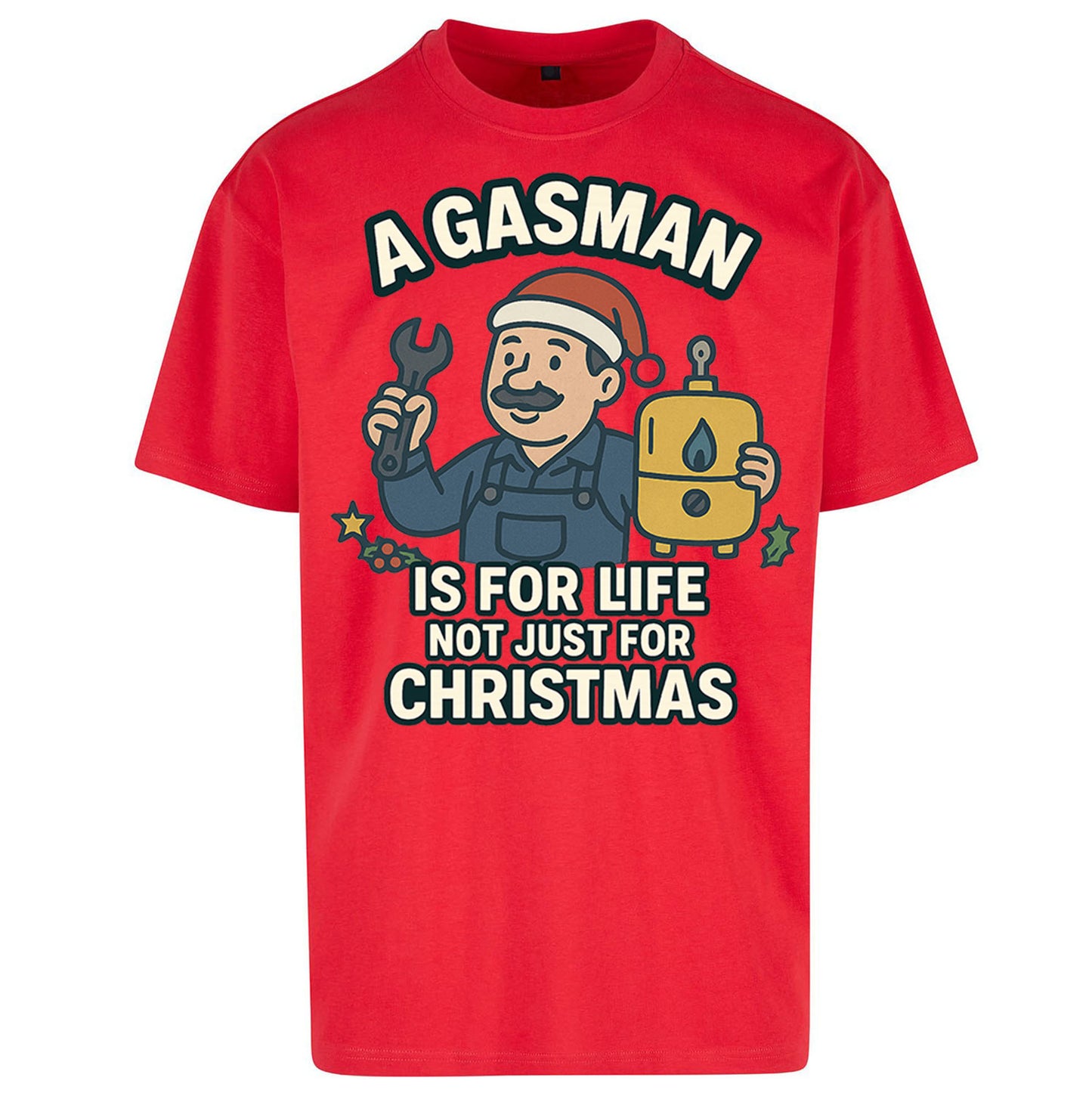 Gasman Christmas Oversized T Shirt 