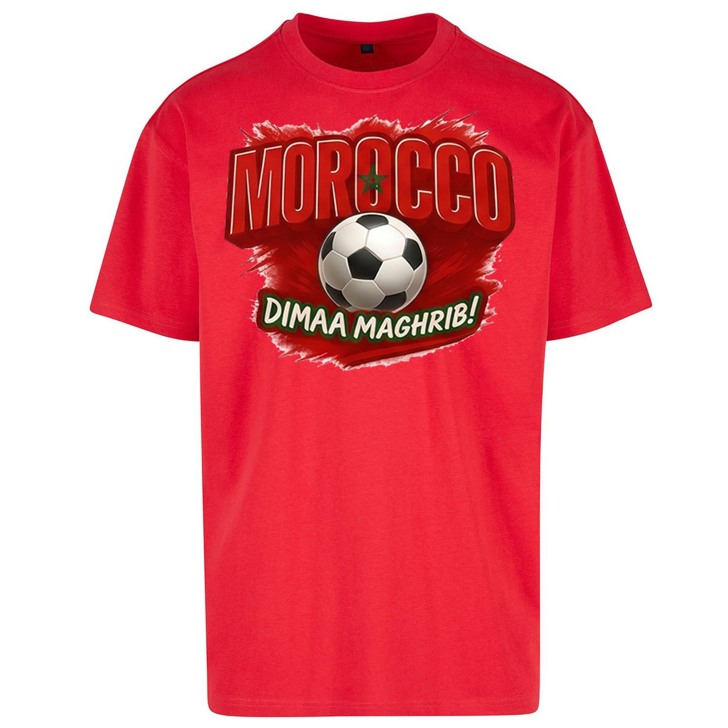Morocco Retro World Cup Oversized T Shirt 