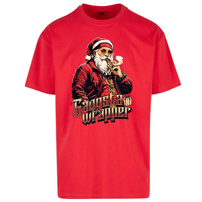 Santa Claus Gangster Oversized T Shirt