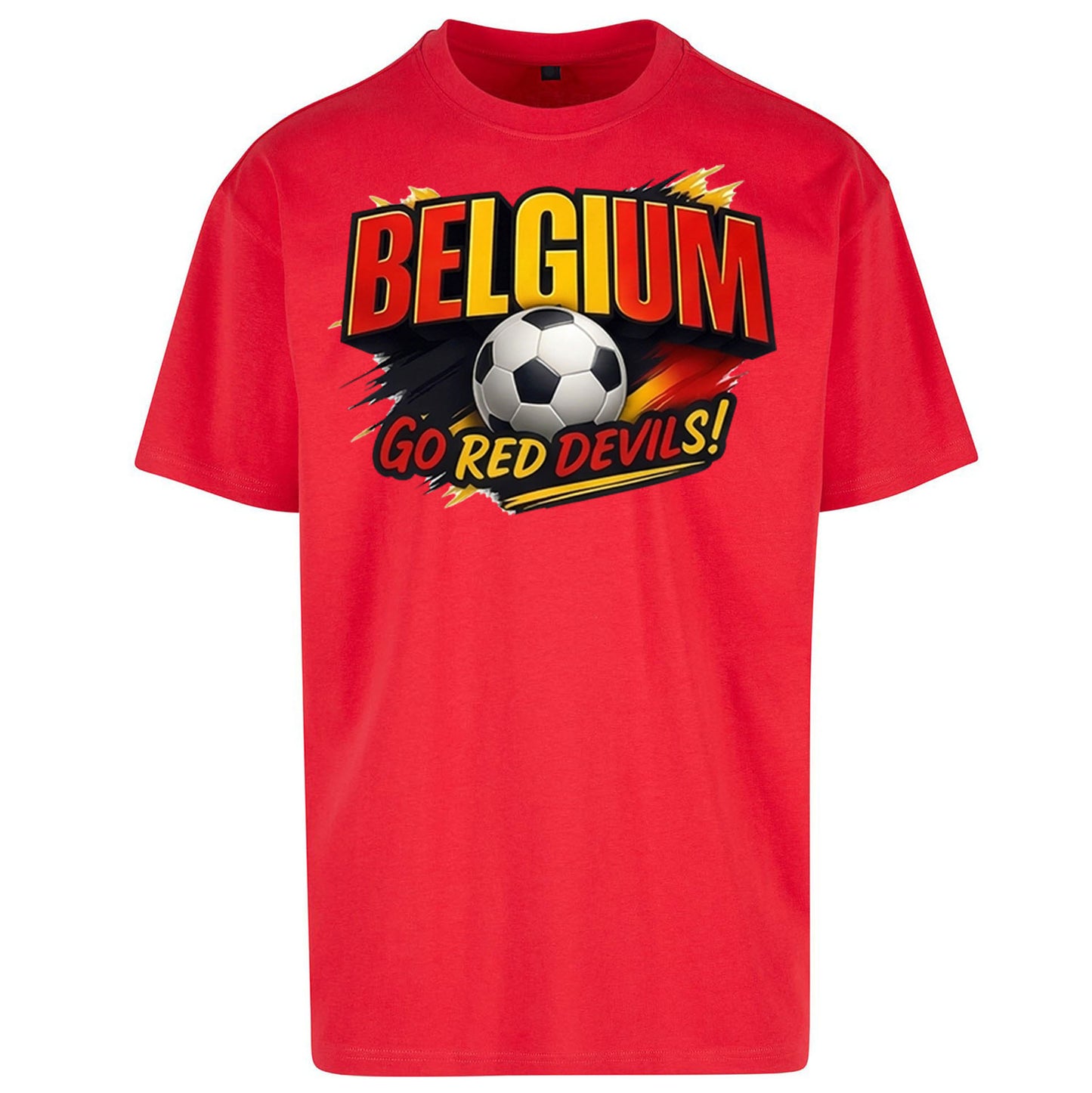 Belgium Retro Football Oversized T Shirt