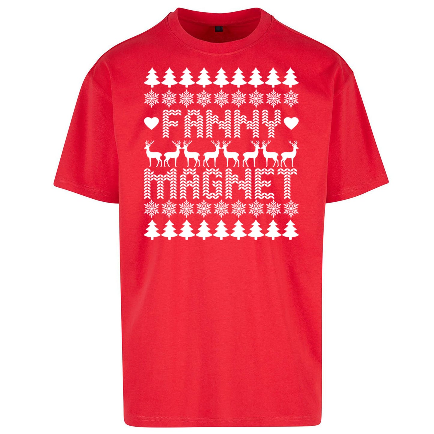 Fanny Magnet Christmas Oversized T Shirt