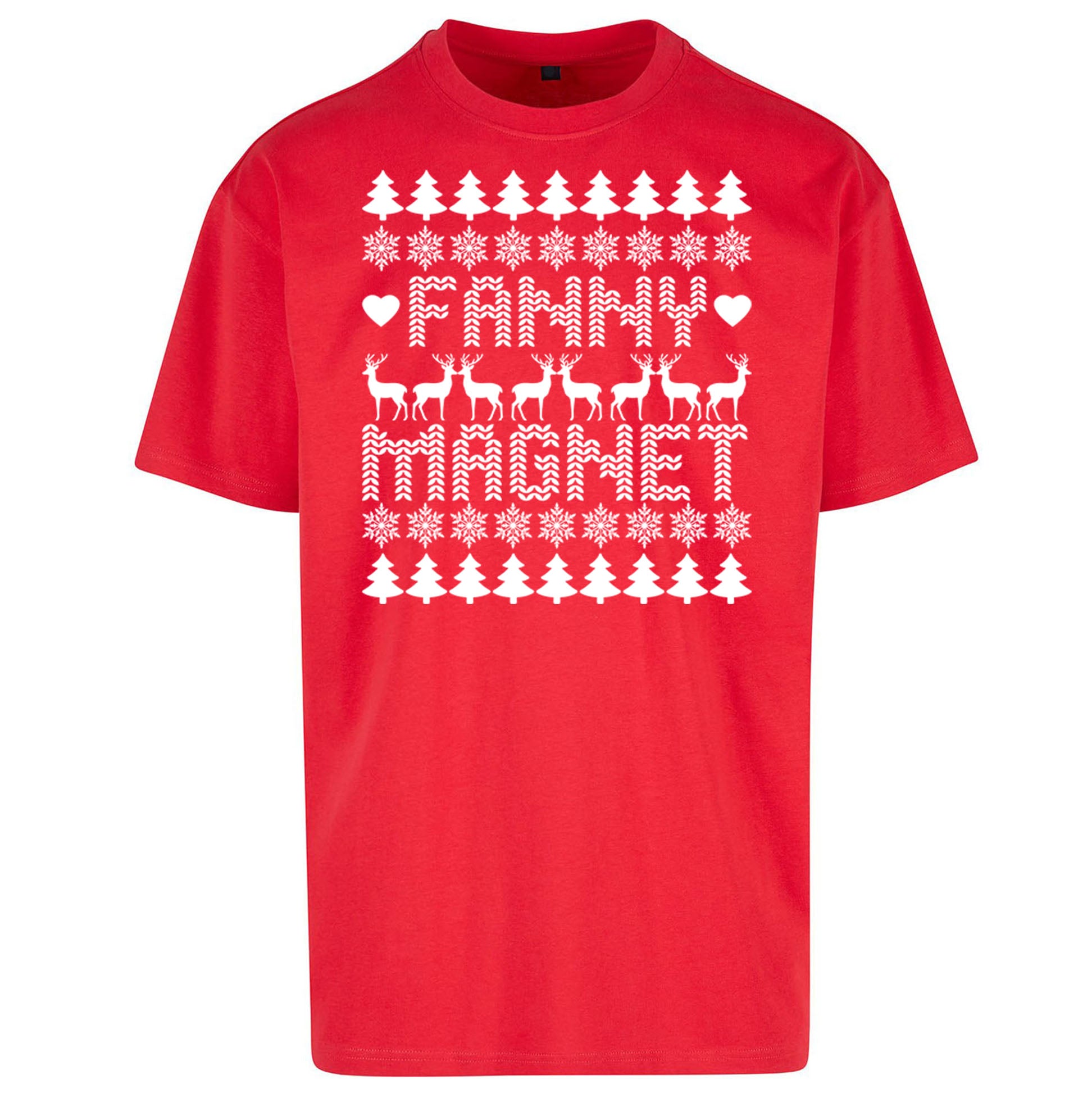 Fanny Magnet Christmas Oversized T Shirt