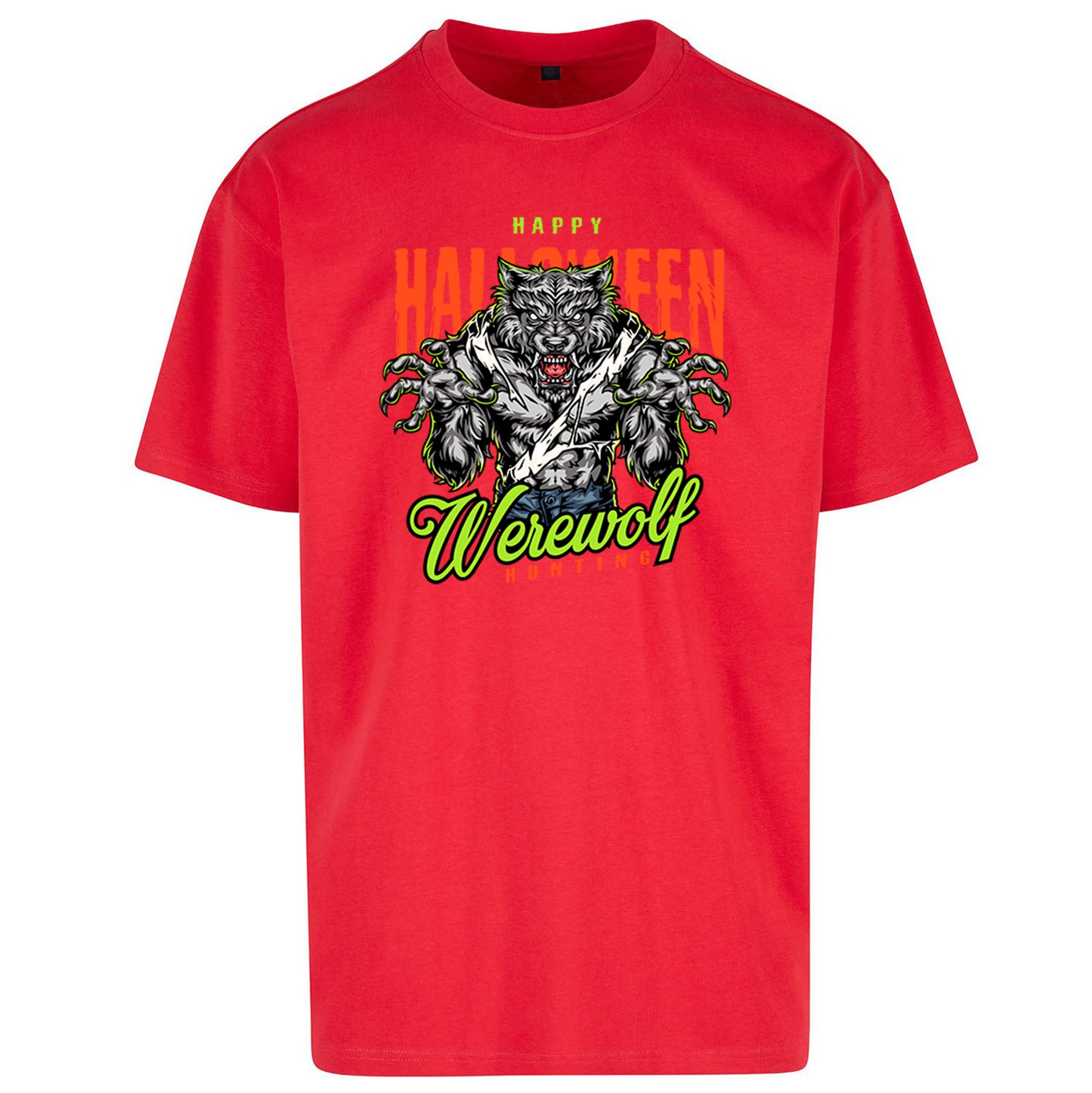 Halloween Werewolf Oversized T Shirt