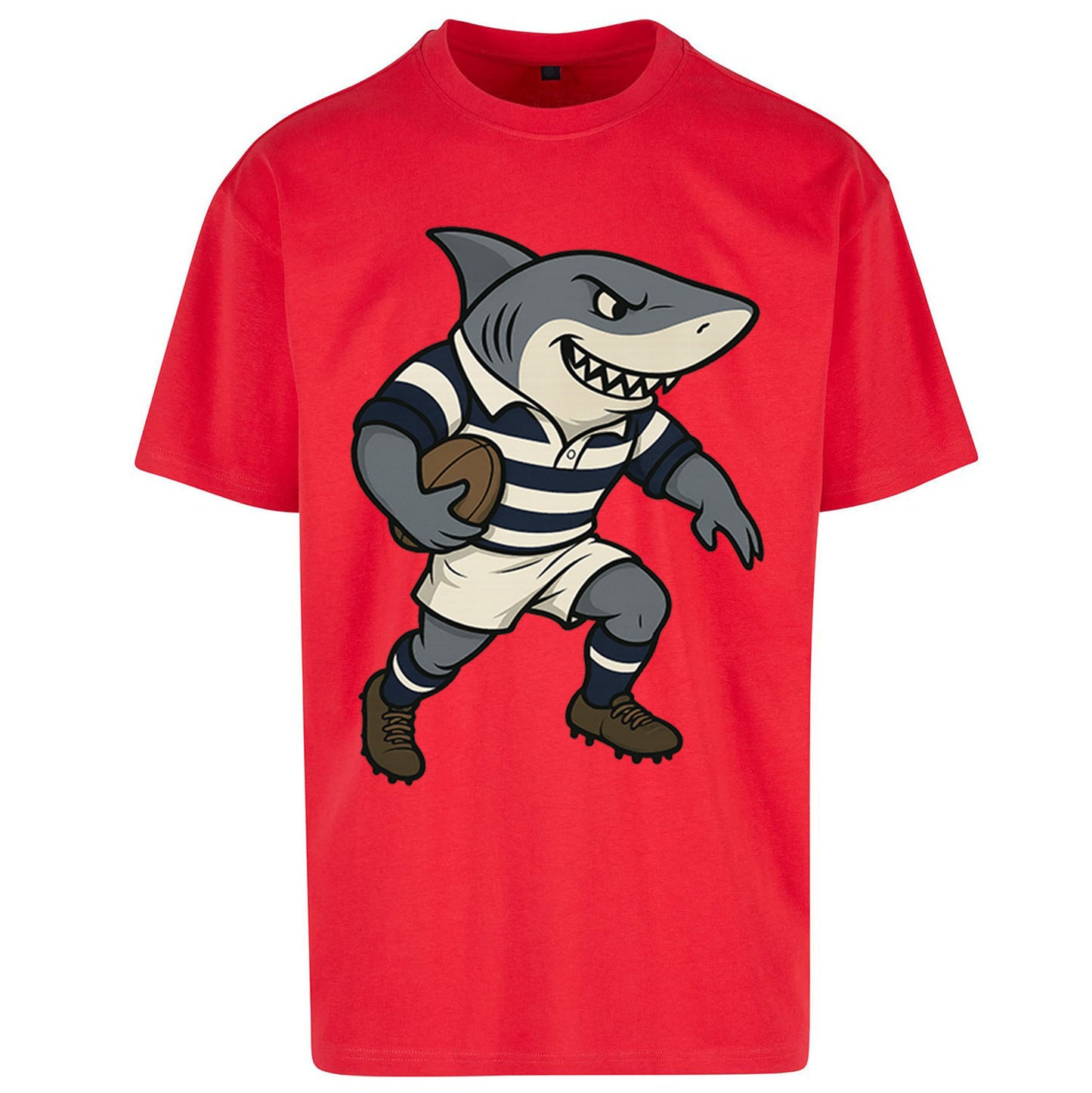 Retro Sale Sharks Rugby Union Oversized T Shirt