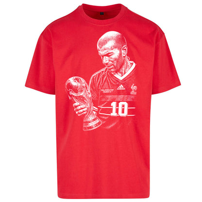 Zidane France Footballer Oversized T Shirt