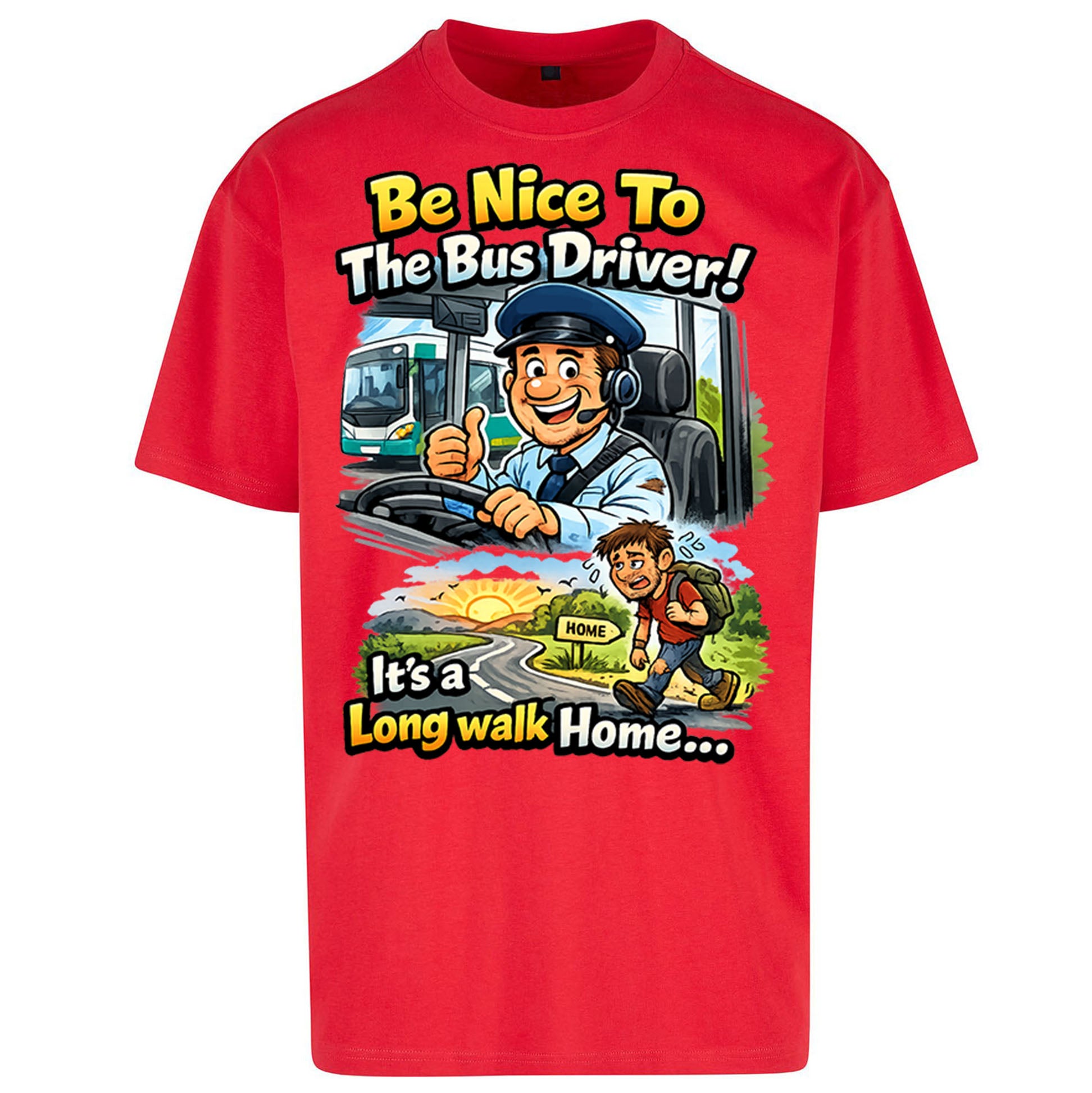 Bus Driver Oversized T Shirt