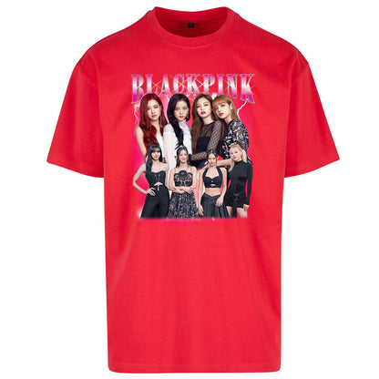 Black Pink Oversized T Shirt