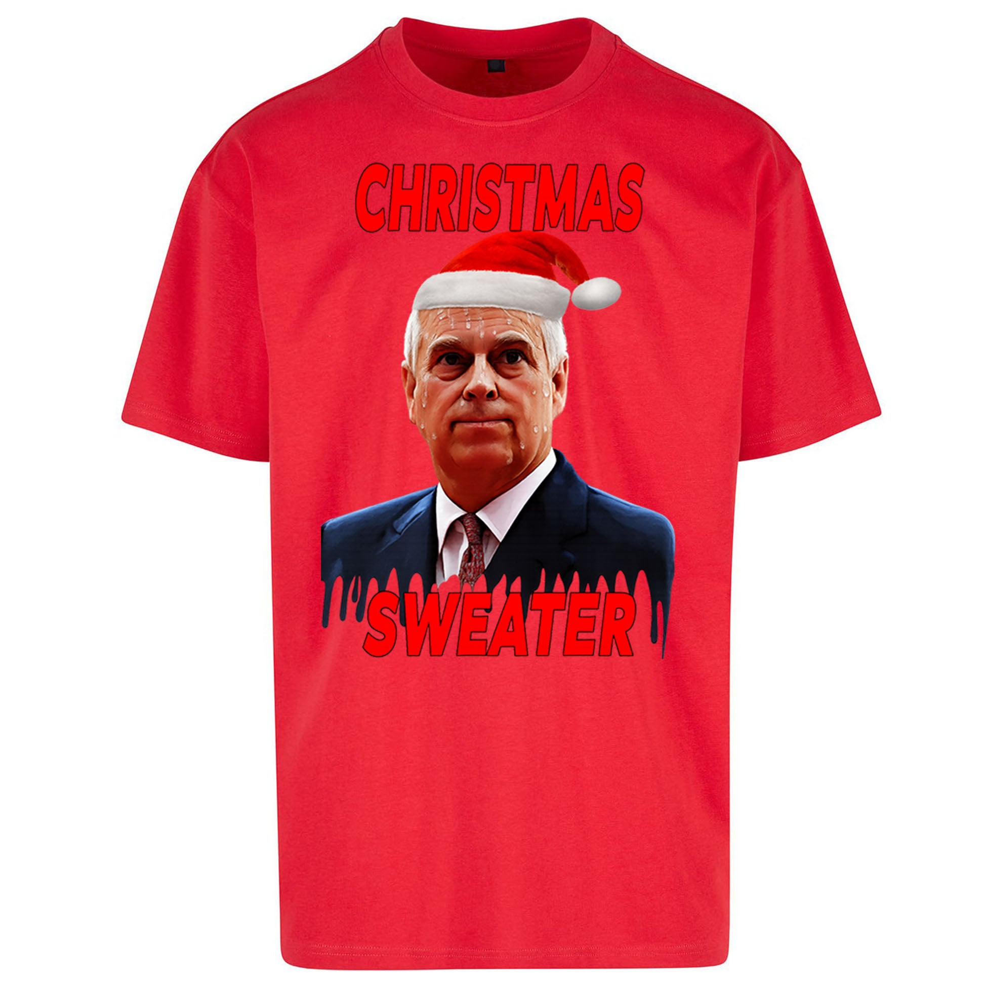 Prince Andrew Christmas Oversized T Shirt