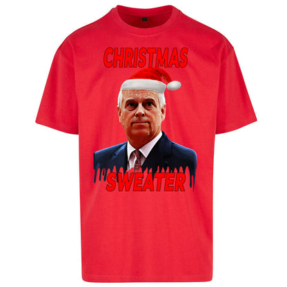 Prince Andrew Christmas Oversized T Shirt