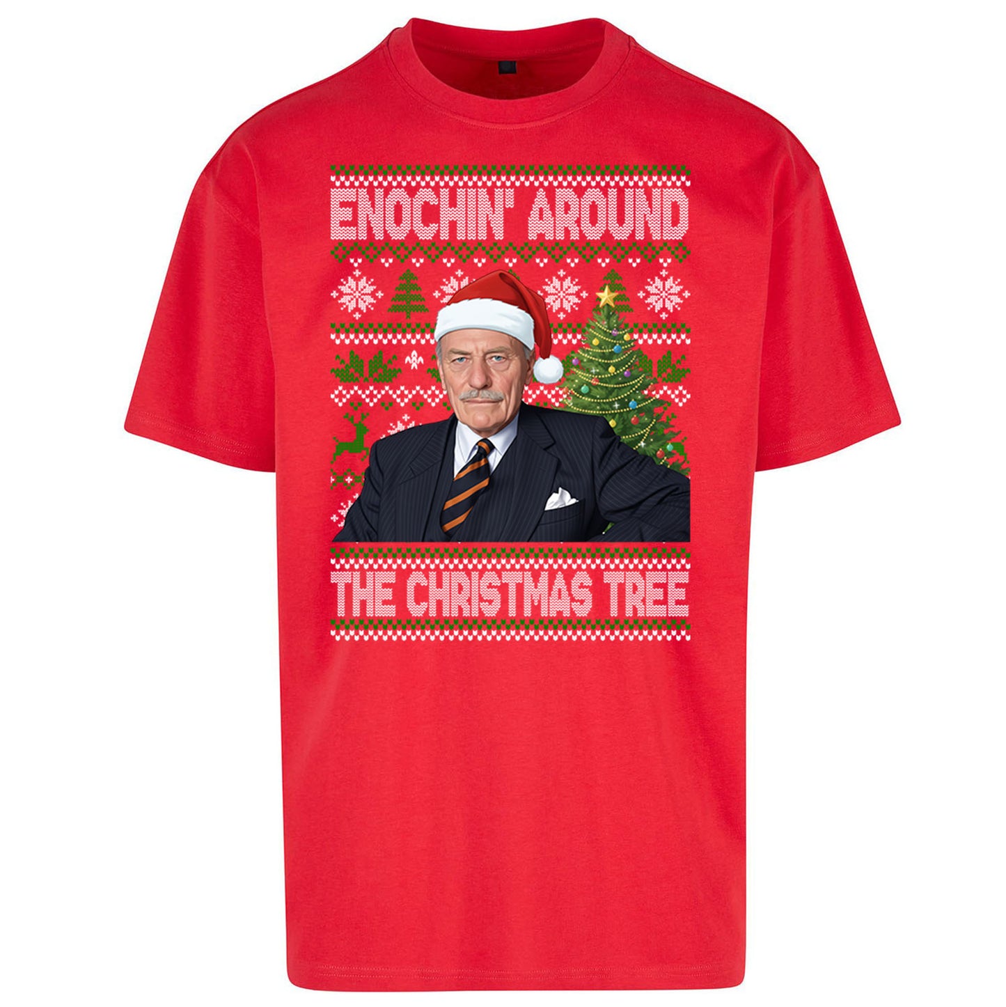 Enoch Powell Enochin Around the Christmas Tree Christmas - Oversized T Shirt