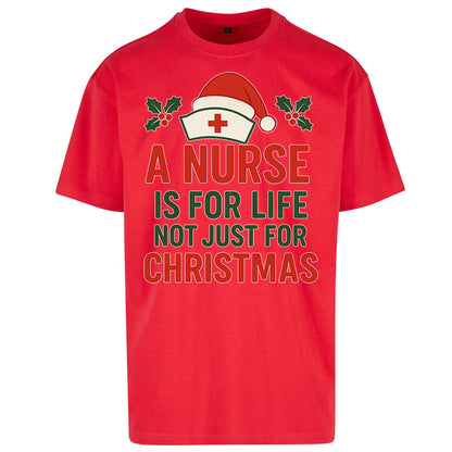 Nursing Christmas Oversized T Shirt