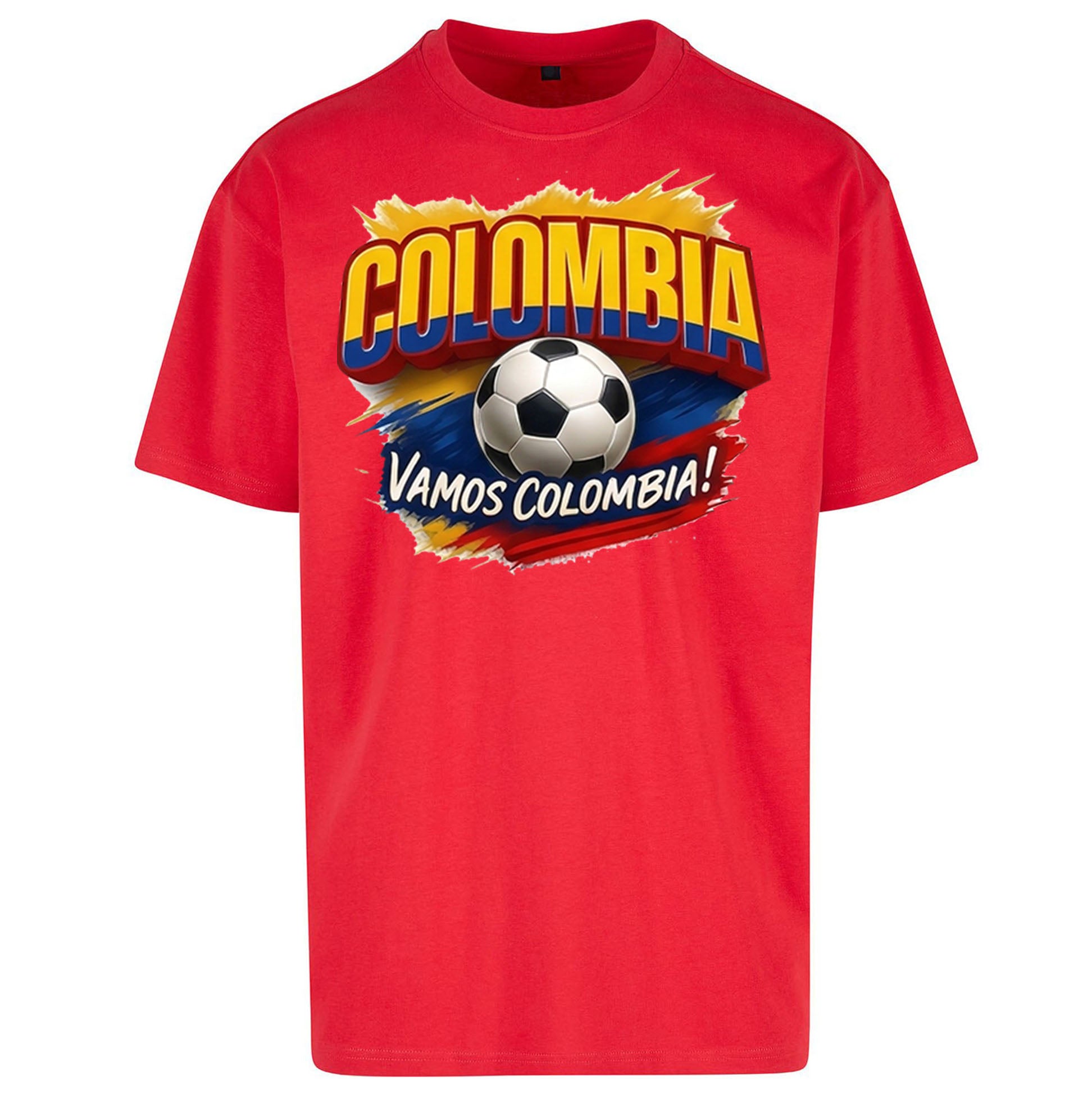 Colombia Retro World Cup Oversized T Shirt