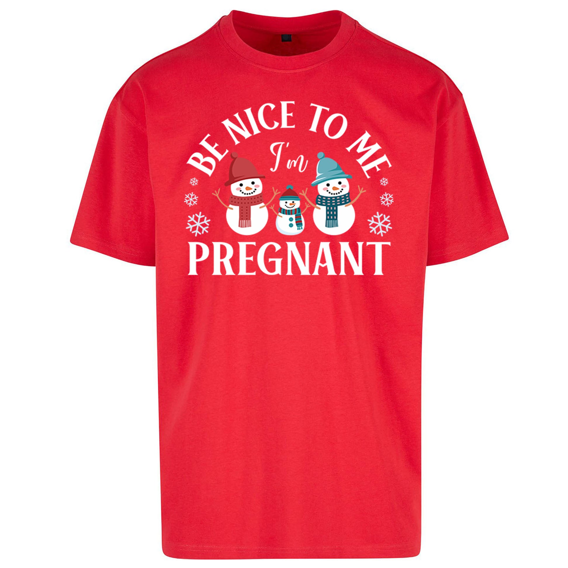 Pregnant At Christmas Oversized T Shirt