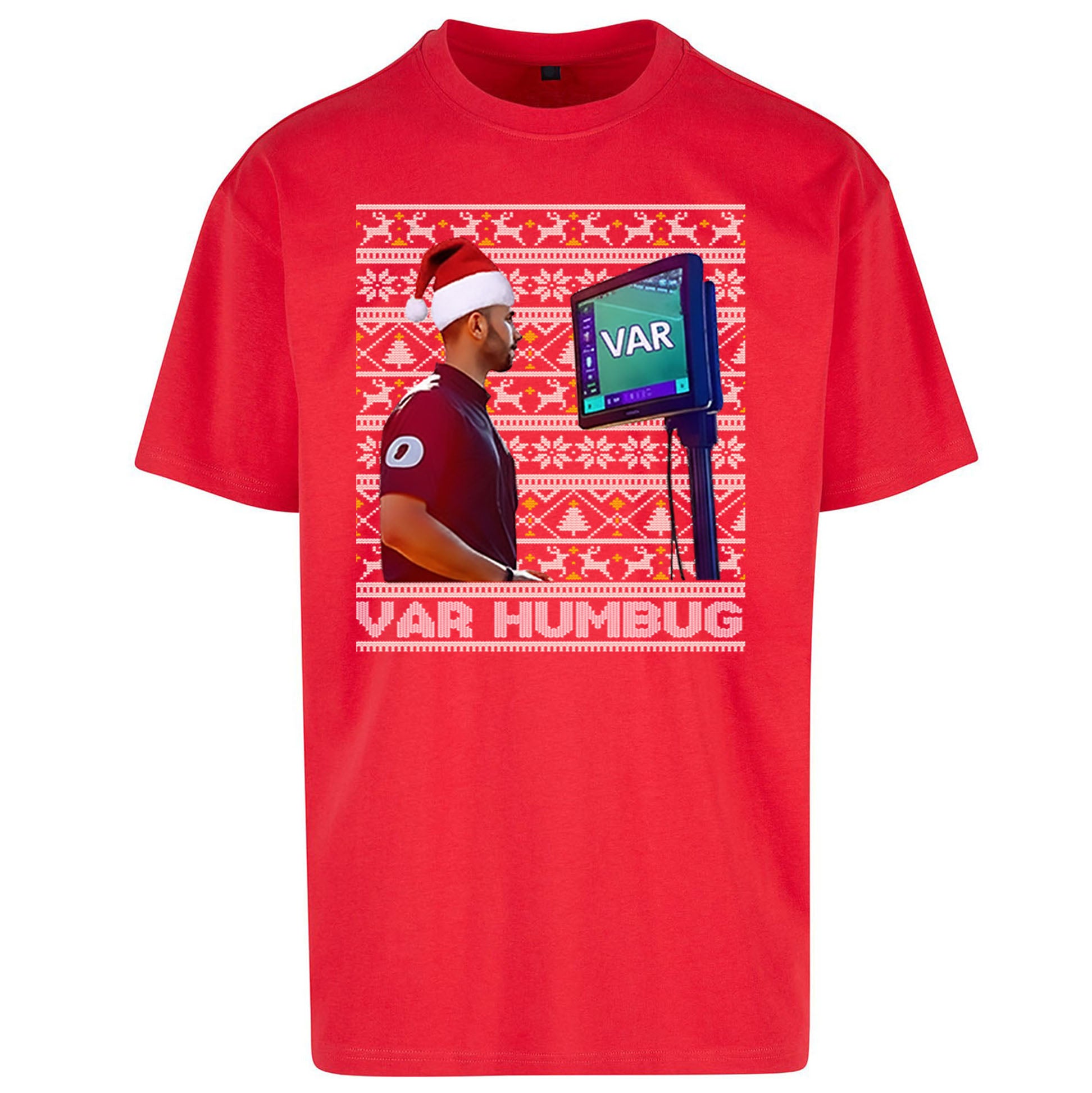 VAR Christmas Oversized T Shirt 