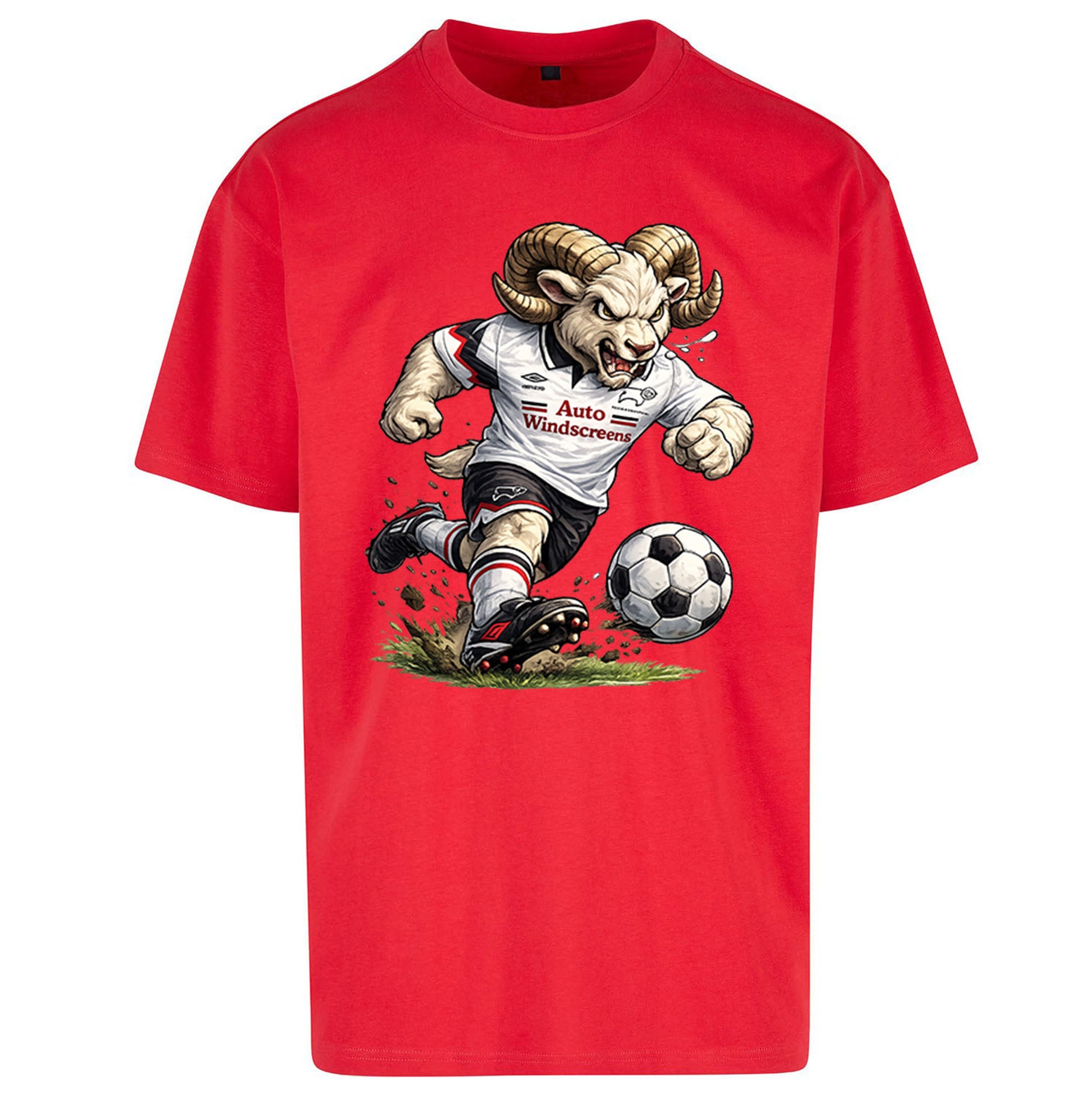 Old School Derby County Oversized T Shirt
