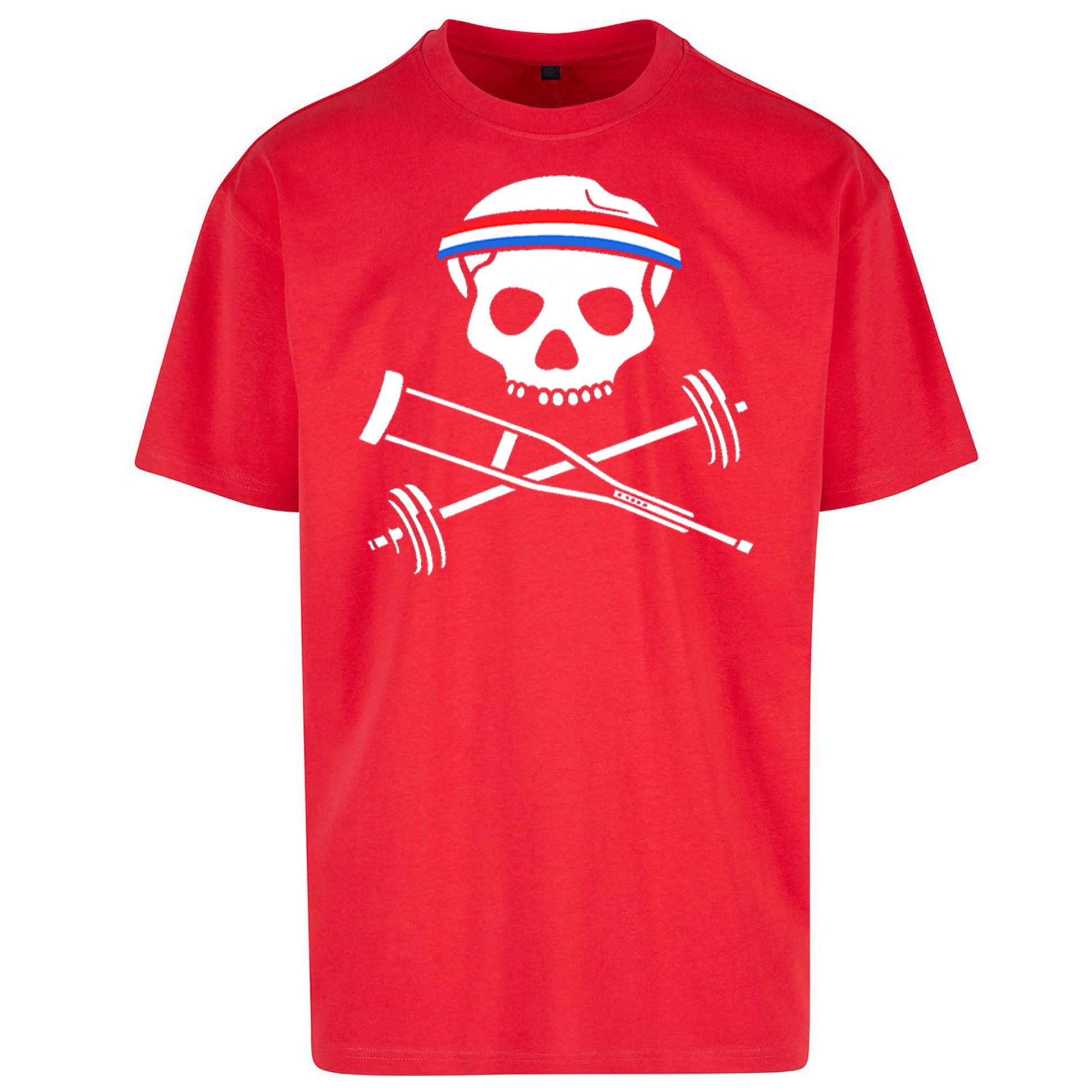 Johnny Crutch Barbell and Bones Oversized T Shirt