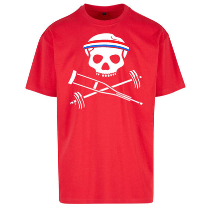 Johnny Crutch Barbell and Bones Oversized T Shirt