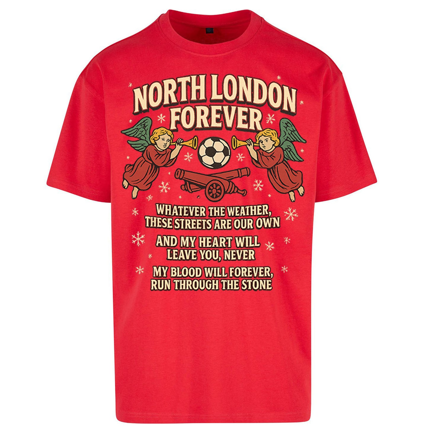 Arsenal Christmas Oversized T Shirt 