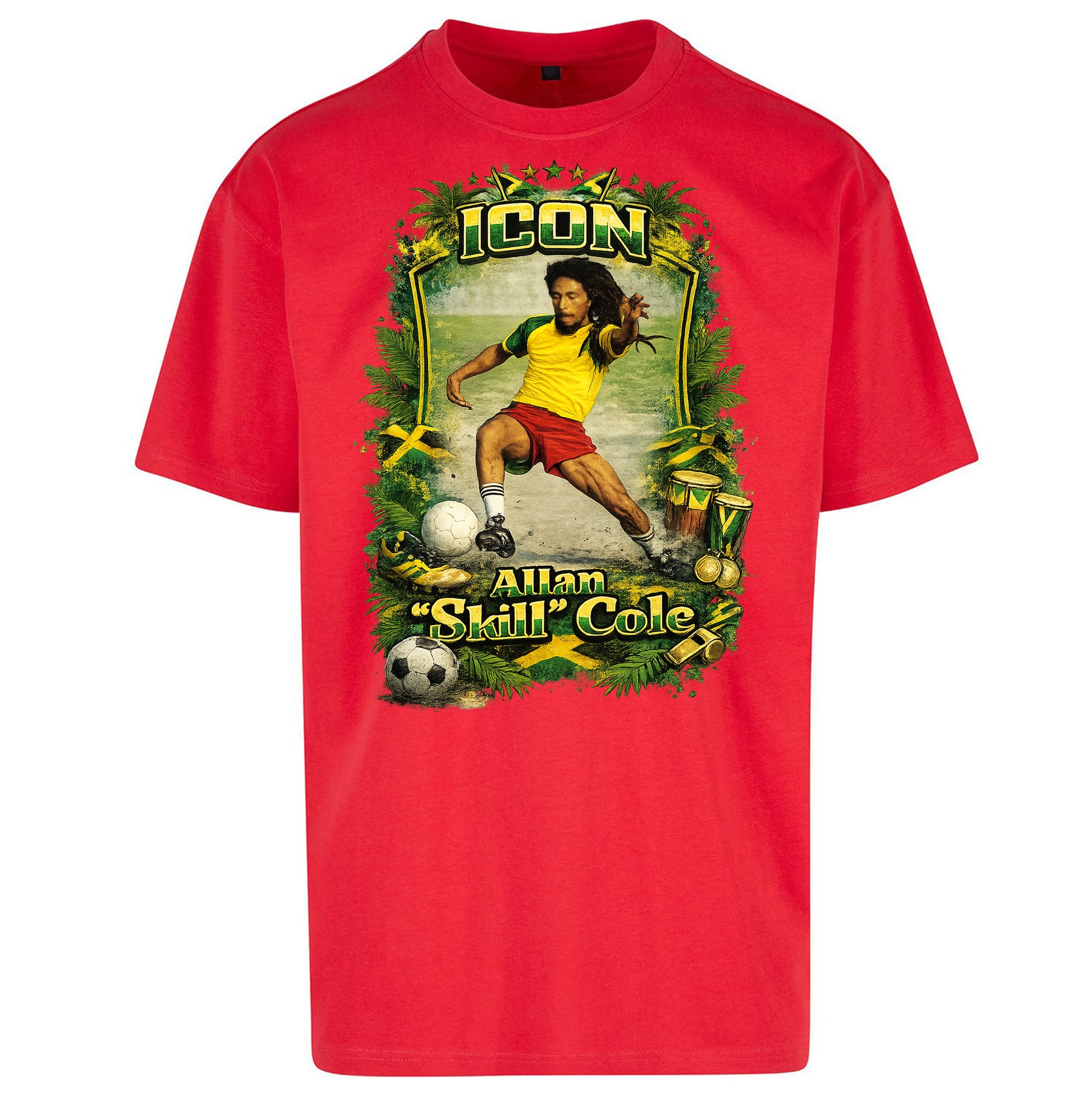 Jamaica Football Oversized T Shirt