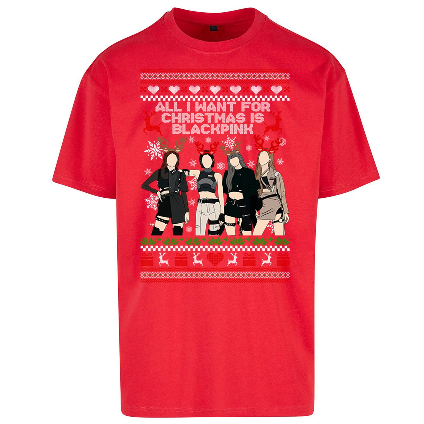 BlackPink Christmas Oversized T Shirt