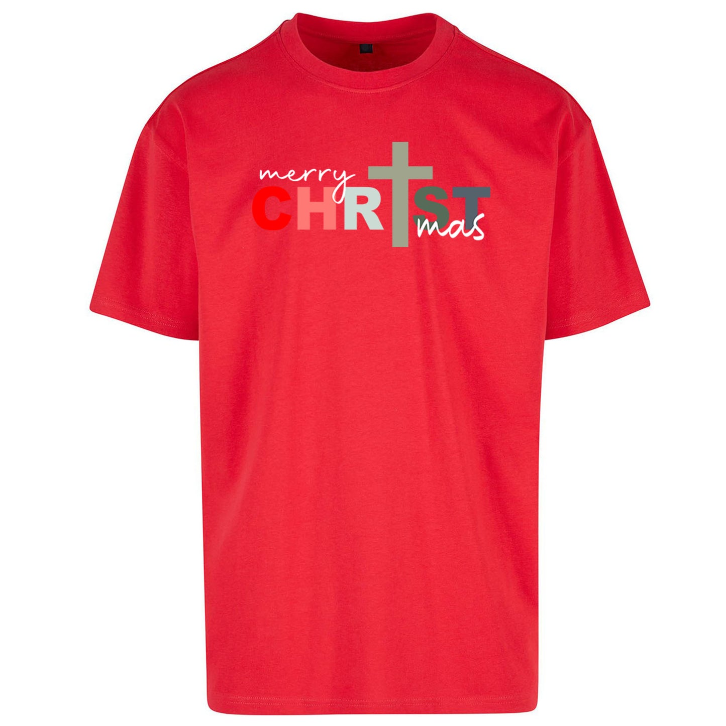 Christ Christmas Oversized T Shirt