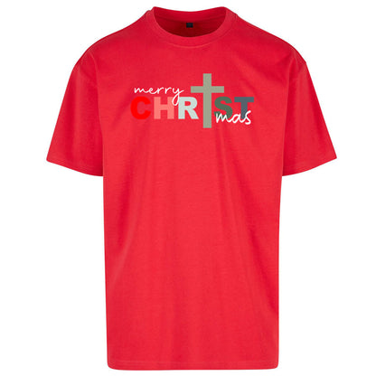 Christ Christmas Oversized T Shirt