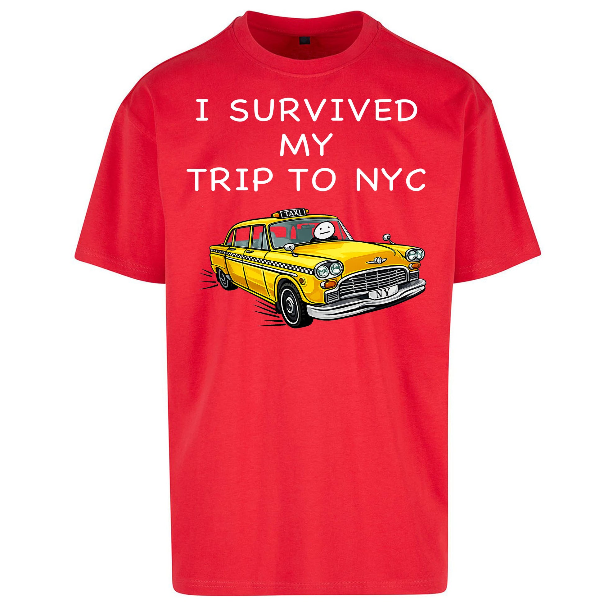 I Survived My Trip To NYC Yellow Taxi Oversized Tee