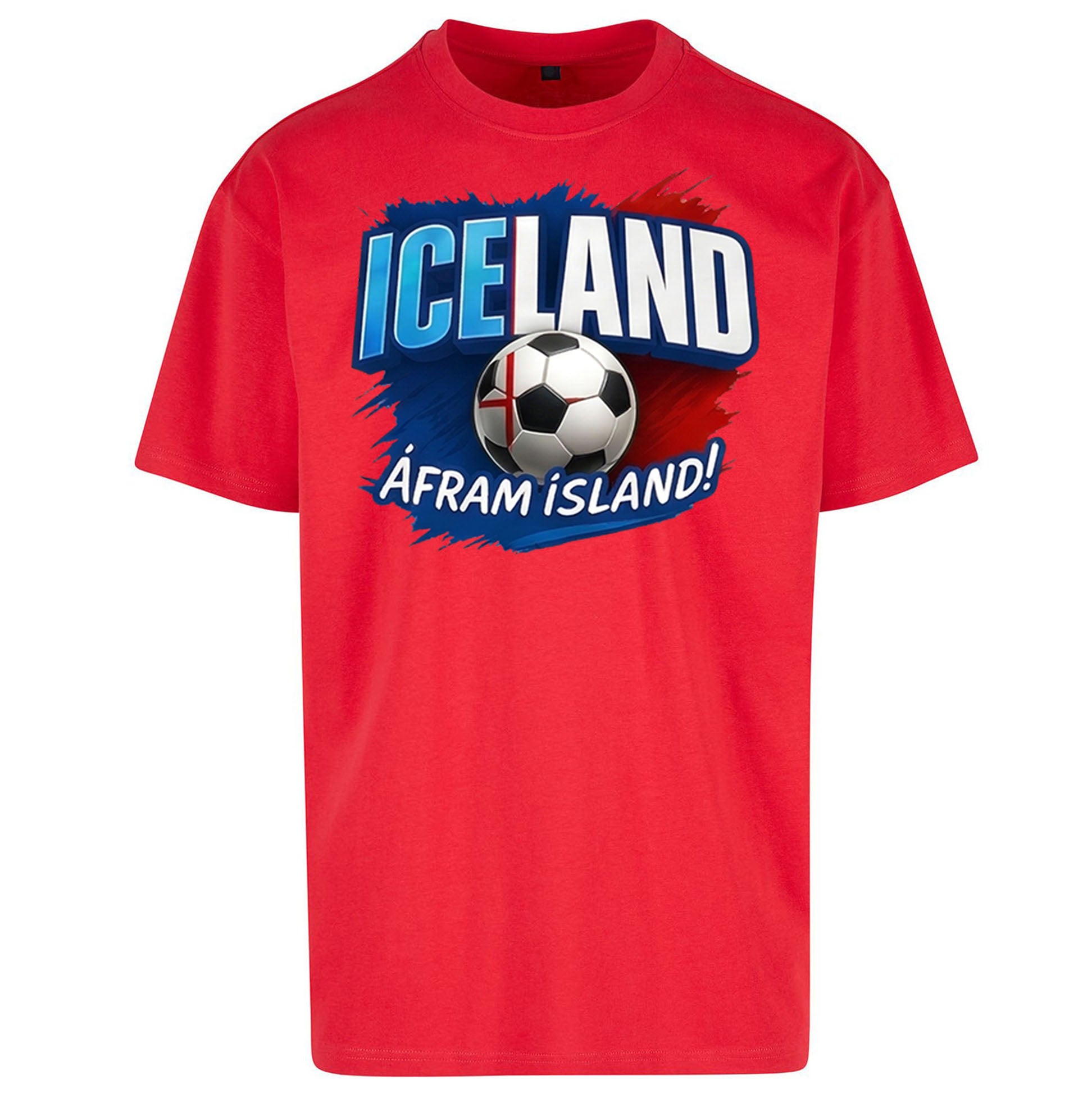 Iceland Retro World Cup Oversized T Shirt