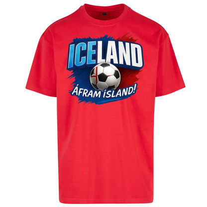 Iceland Retro World Cup Oversized T Shirt