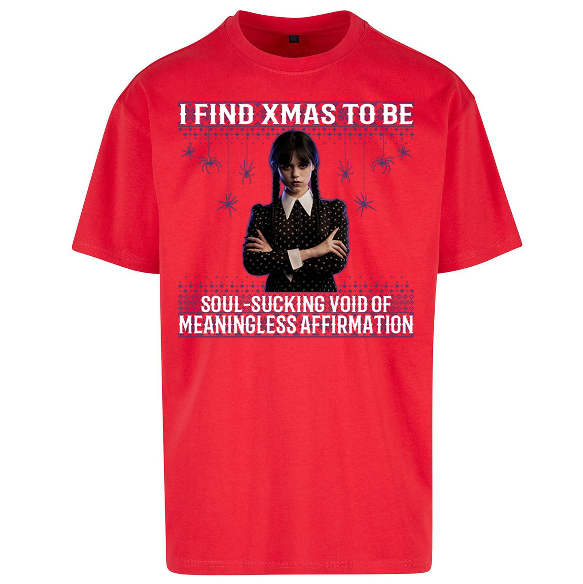 Wednesday Christmas Oversized T Shirt