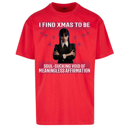 Wednesday Christmas Oversized T Shirt