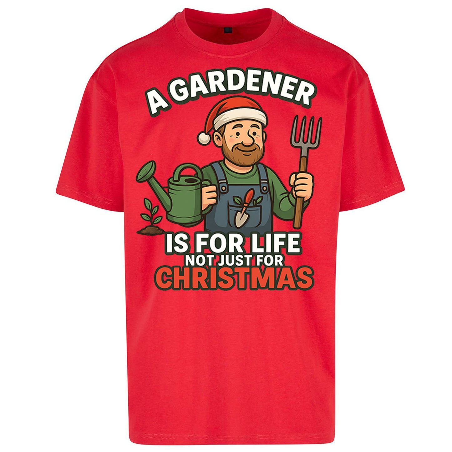 Gardener Christmas Oversized T Shirt
