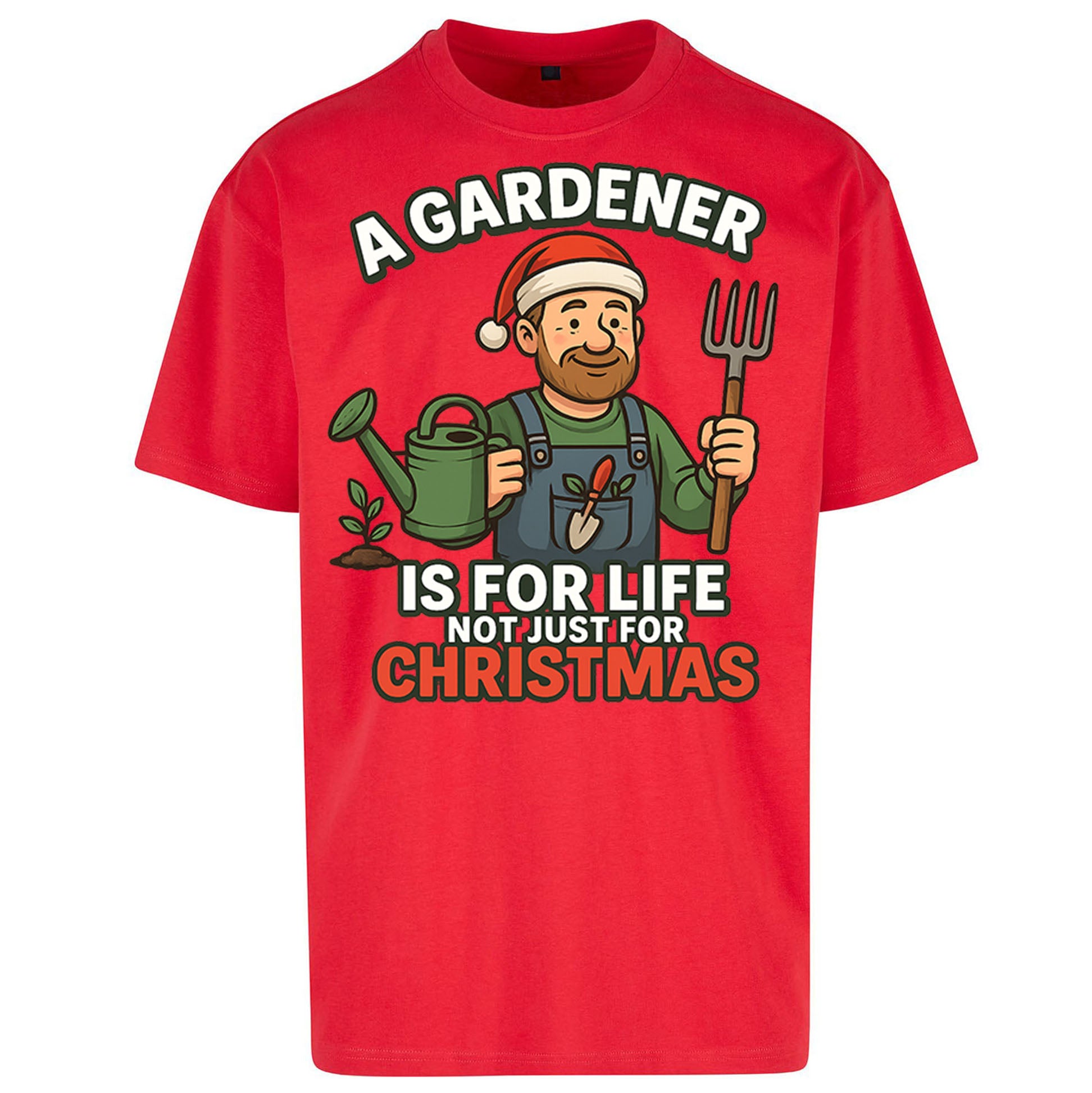 Gardener Christmas Oversized T Shirt