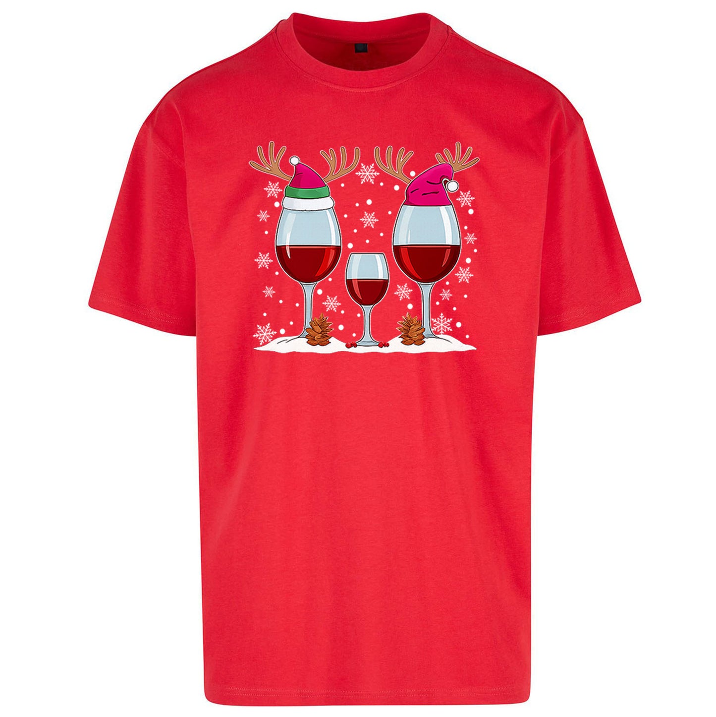 Red Wine Oversized T Shirt