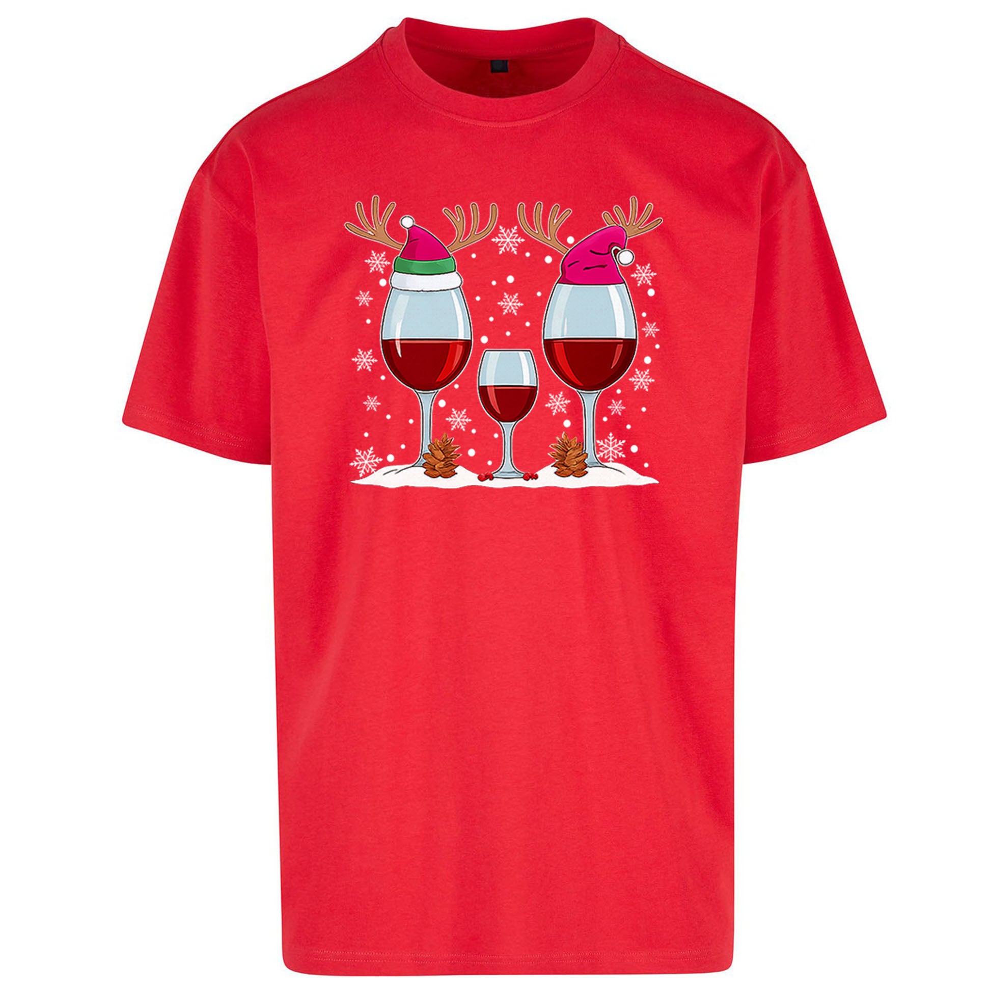 Red Wine Oversized T Shirt