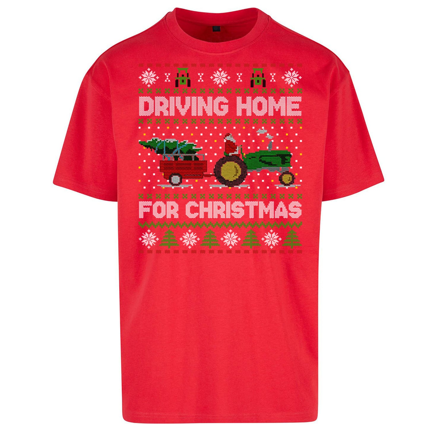 John Deere Christmas Oversized T Shirt