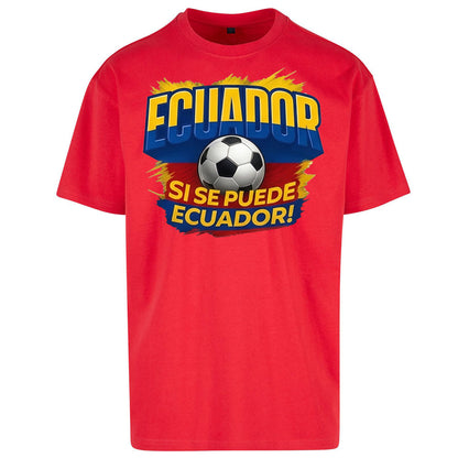 Ecuador Retro World Cup Oversized T Shirt 