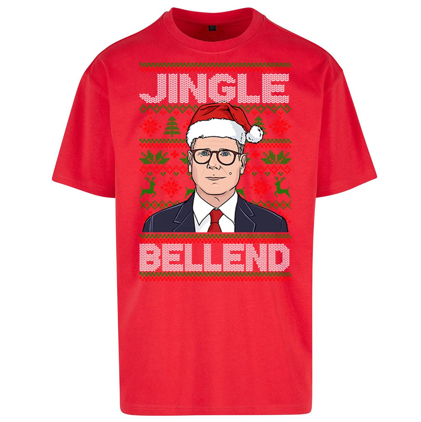 Keir Starmer Jingle Bell End Oversized T Shirt