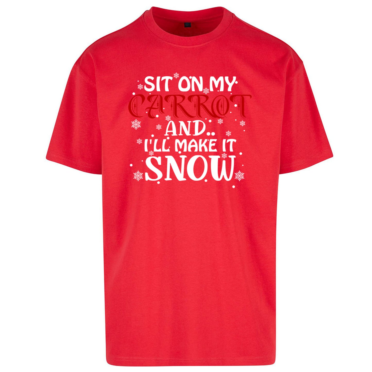 Rude Christmas Oversized T Shirt