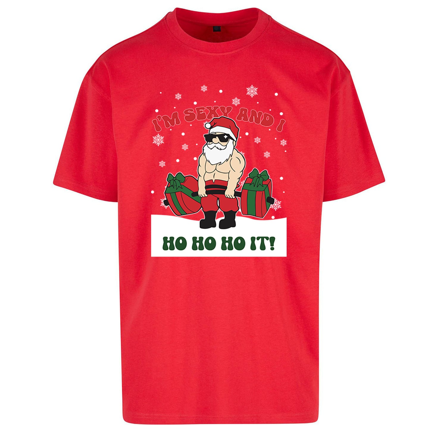 Santa Claus Ho Ho Ho Oversized T Shirt